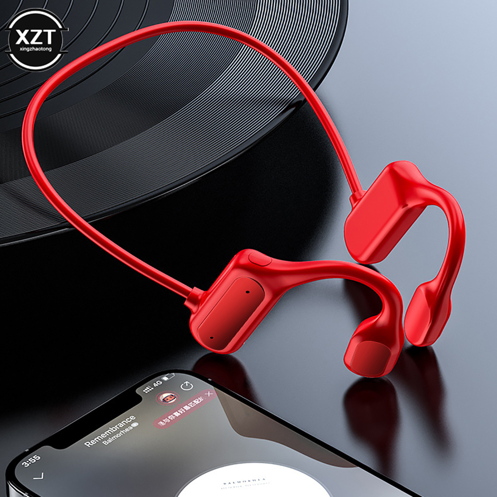 Waterproof BL09 Bluetooth 5.0 Wireless Headset Sports Stereo headphone Bone Conduction Audio Equipment Outdoor with Microphone