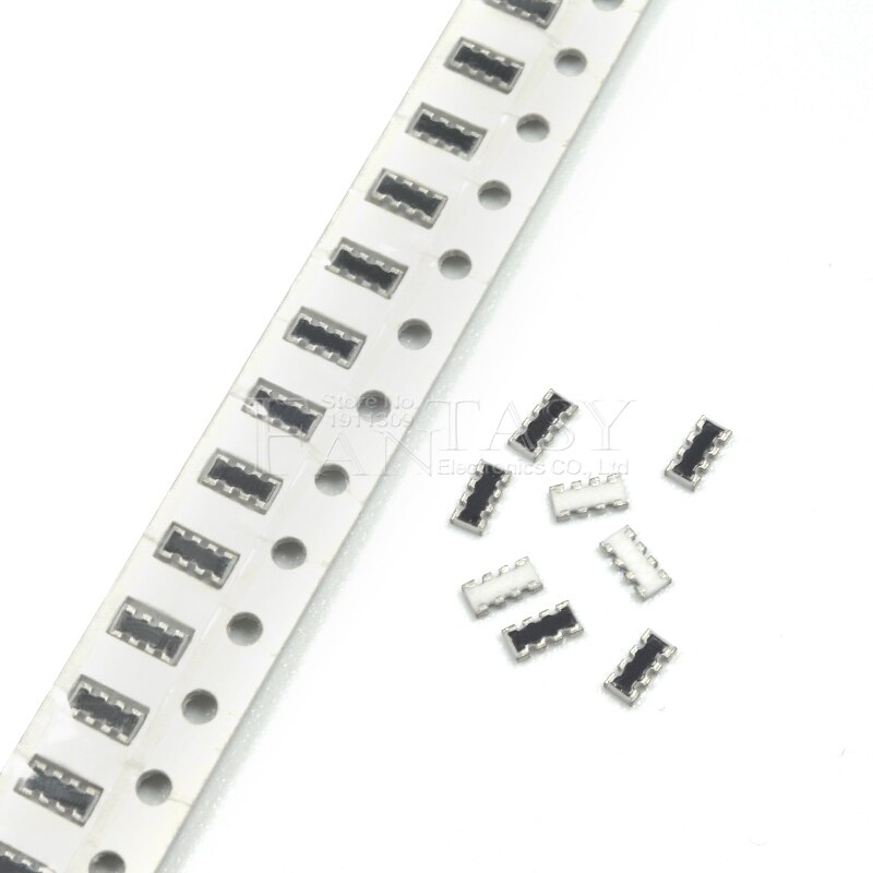 200 pces smd exclusão 0603 8p4r 2*4p 4.7k 4k7 ohm rede resistor array