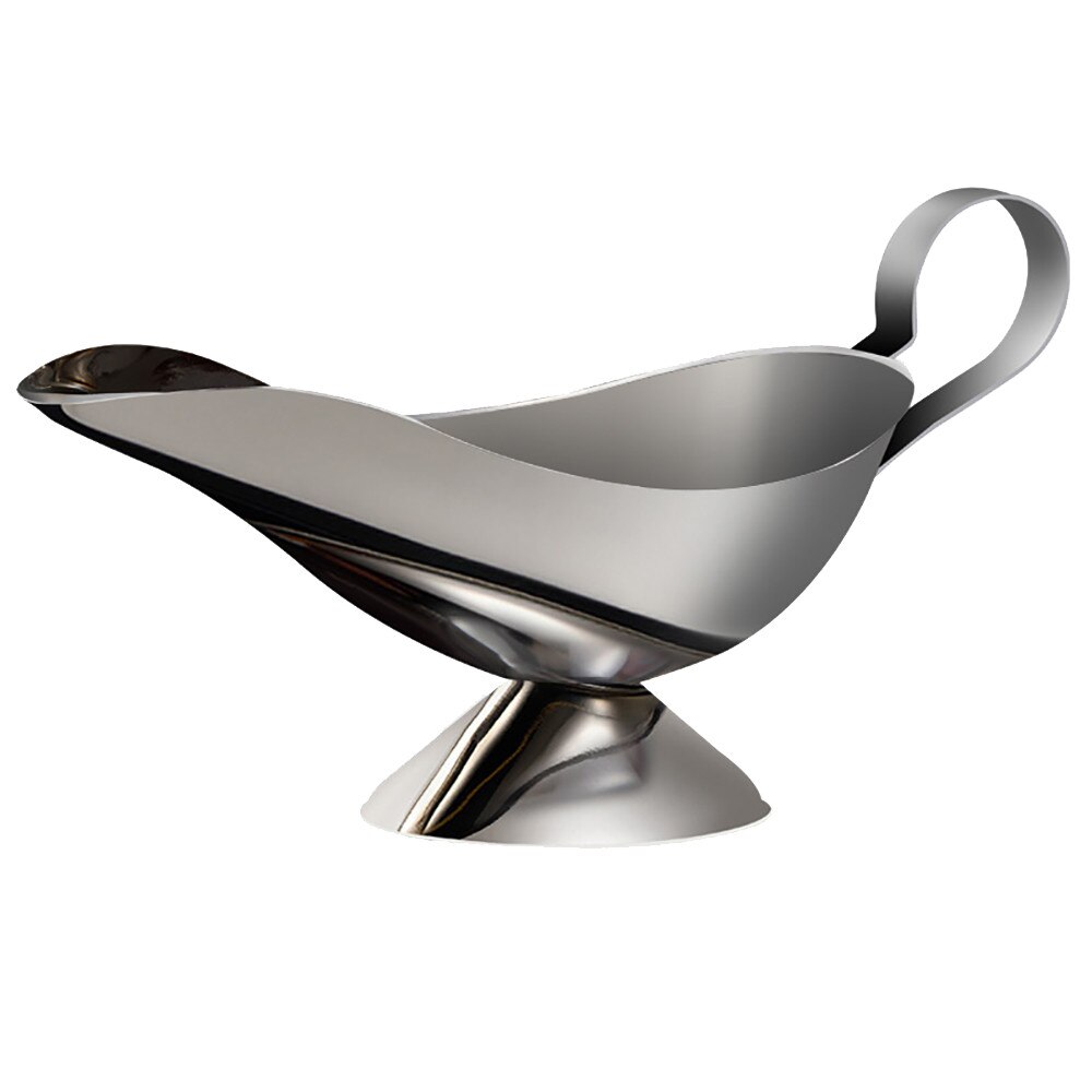 Recipientes de Molho de Barco de Aço inoxidável Prato de Mesa Acessórios de Cozinha Molho Barcos Cabo Fácil de Segurar