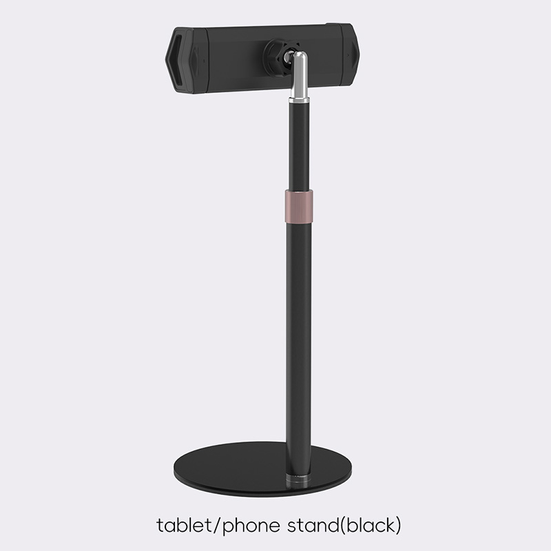 Kimdoole Portable Monitor Stand Height Adjustable Vesa Monitor Tablet StandFree Standing Low Profile Desk Mount up to 18 Inch: Gold