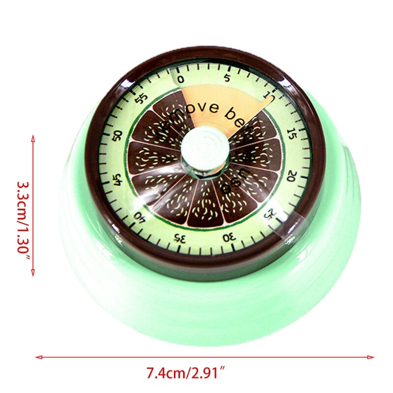 Manual Magnetic Mechanical Magnetic Timers For Cooking Countdown Clock