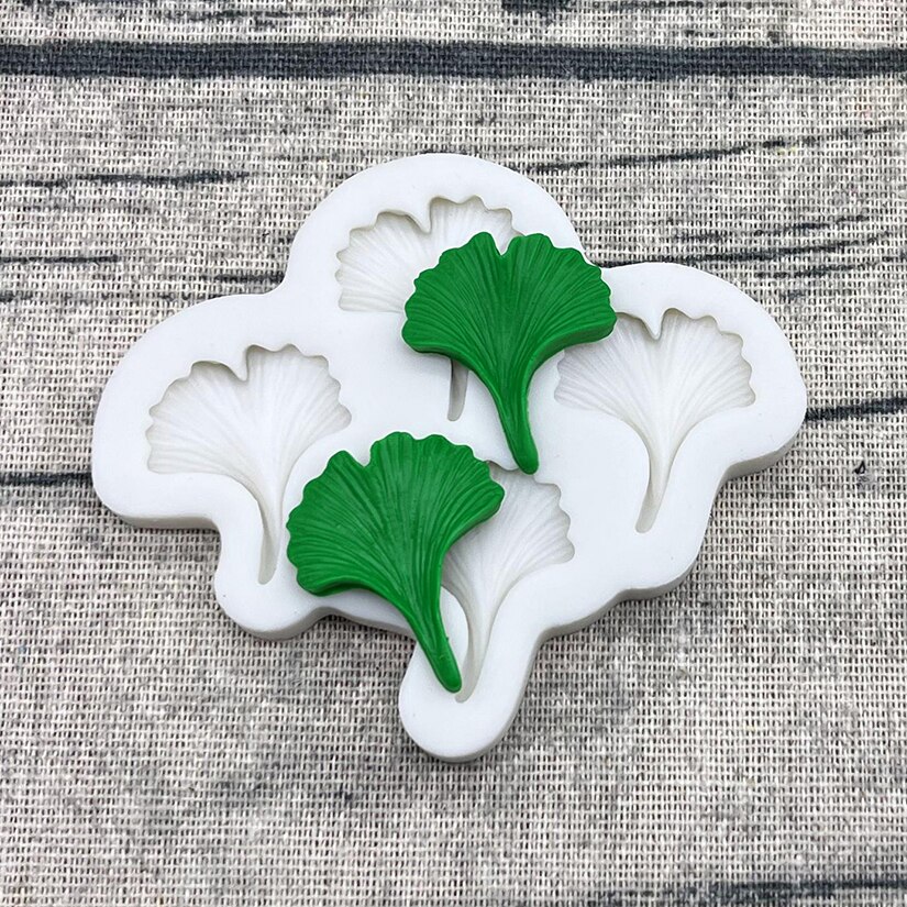 Ginkgo Palm Monstera Deliciosa hoja de arce molde de silicona para artesanía de azúcar herramientas de resina molde para hornear magdalenas utensilios para decoración de tortas con fondant