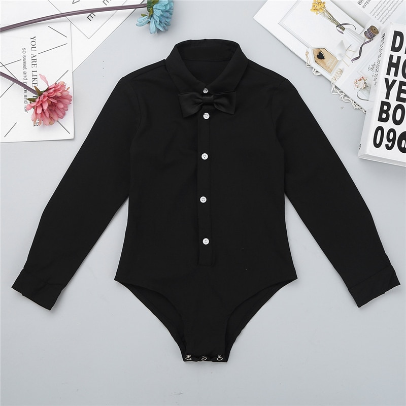 Latein tanzen Wettbewerb Kostümich freundlicher Lange Ärmel Revers Bowtie Jungen Latein Ballsaal tanzen Kleid Anzug Bühne Leistung Kleidung