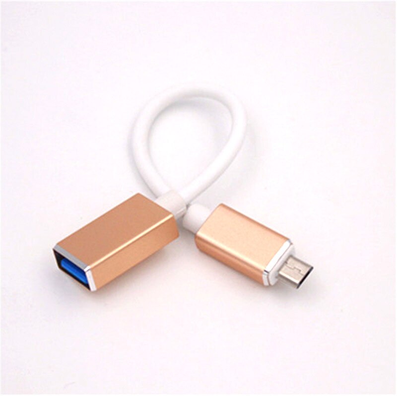 Aluminum Alloy Chamfer Micro usb otg Data Cable V8 OTG Cable Micro OTG Line