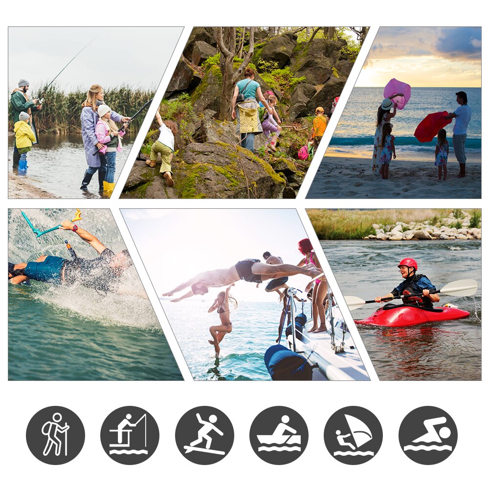 Pvc 2l 5l 10l 15l 20l udendørs dykning kompression opbevaring vandtæt taske tør taske til mænd kvinder svømning rafting kajak