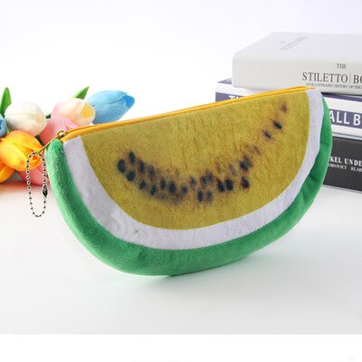 Kleurrijke pluche fruit etui schrijfwaren tas watermeloen aardbei ananas etui student school kantoorbenodigdheden