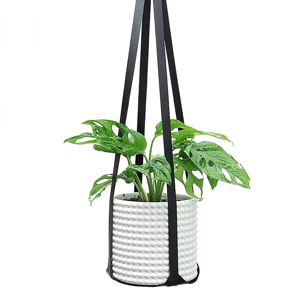 Skórzane wieszak na rośliny wisząca donica ogrodnictwo rośliny doniczkowe kaktus soczysty kwiat uchwyt garnka