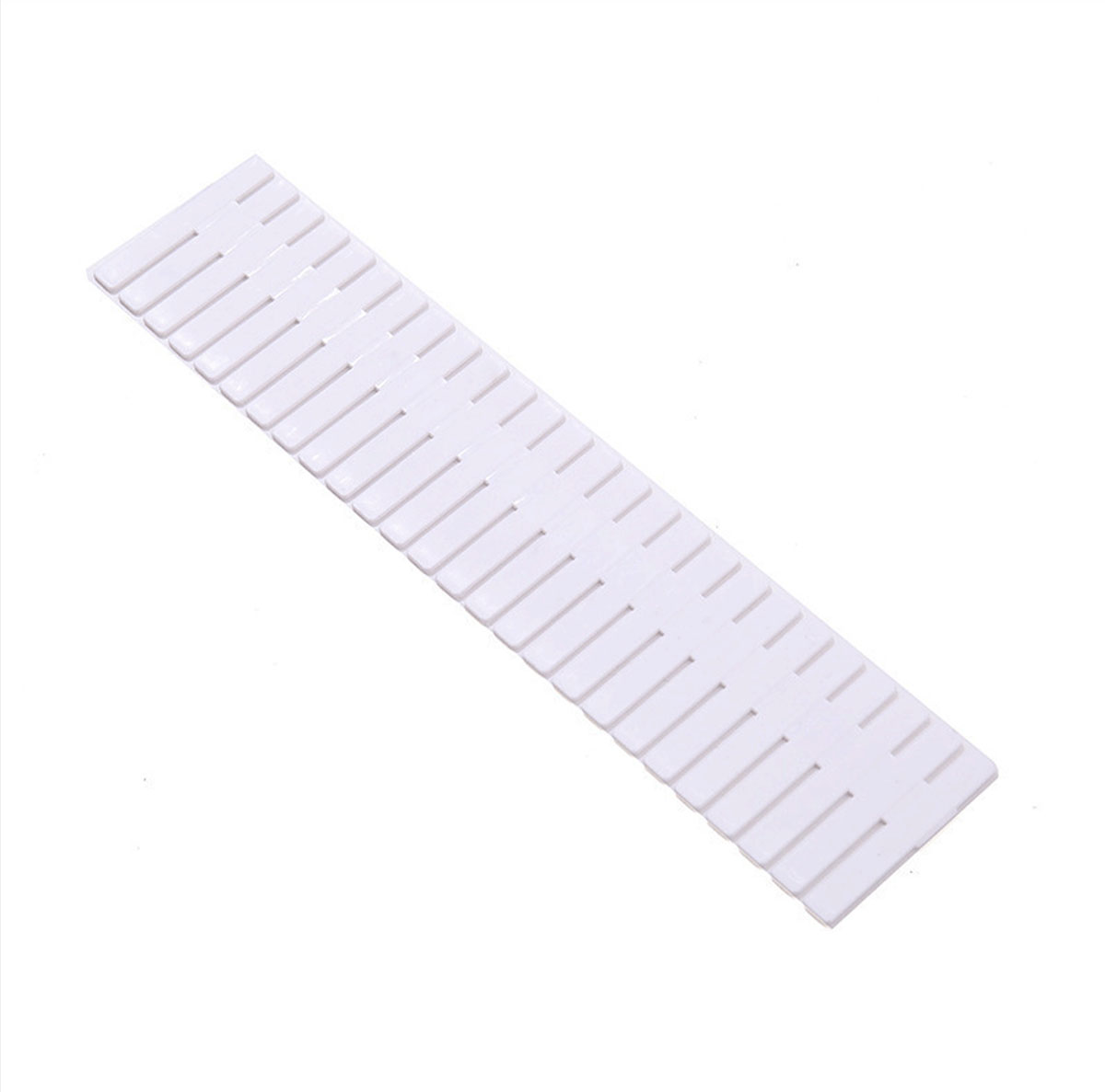 Séparateur de rangement de tiroir polyvalent, cloison d'armoire de rangement en plastique réglable, de tiroirs de ménage, organisateurs: WHITE