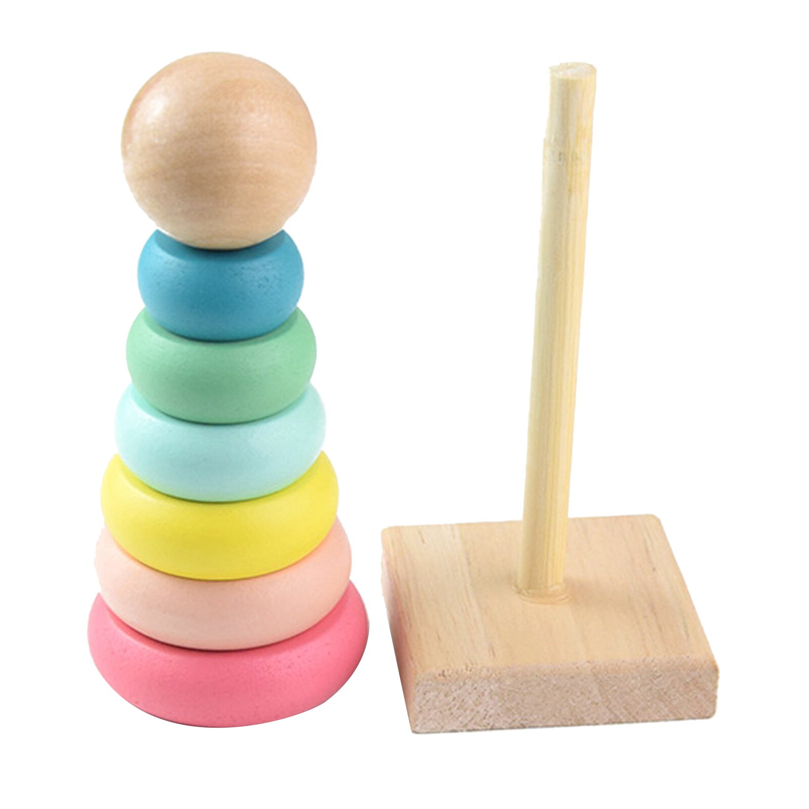 Rainbow Stacker Classic Toy Baby Developmental Toys Learning Educational Toy Xmas Year