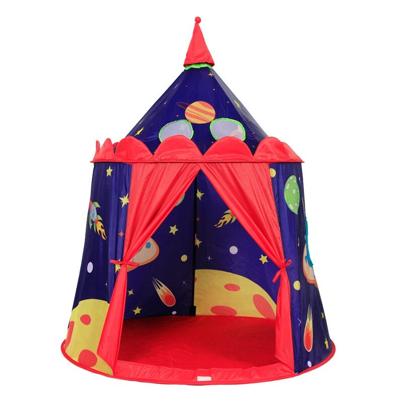 Prince Castle Play Tent for Boys Toddlers Indoor and Outdoor Playhouse Folding Portable Play Teepee for Kids