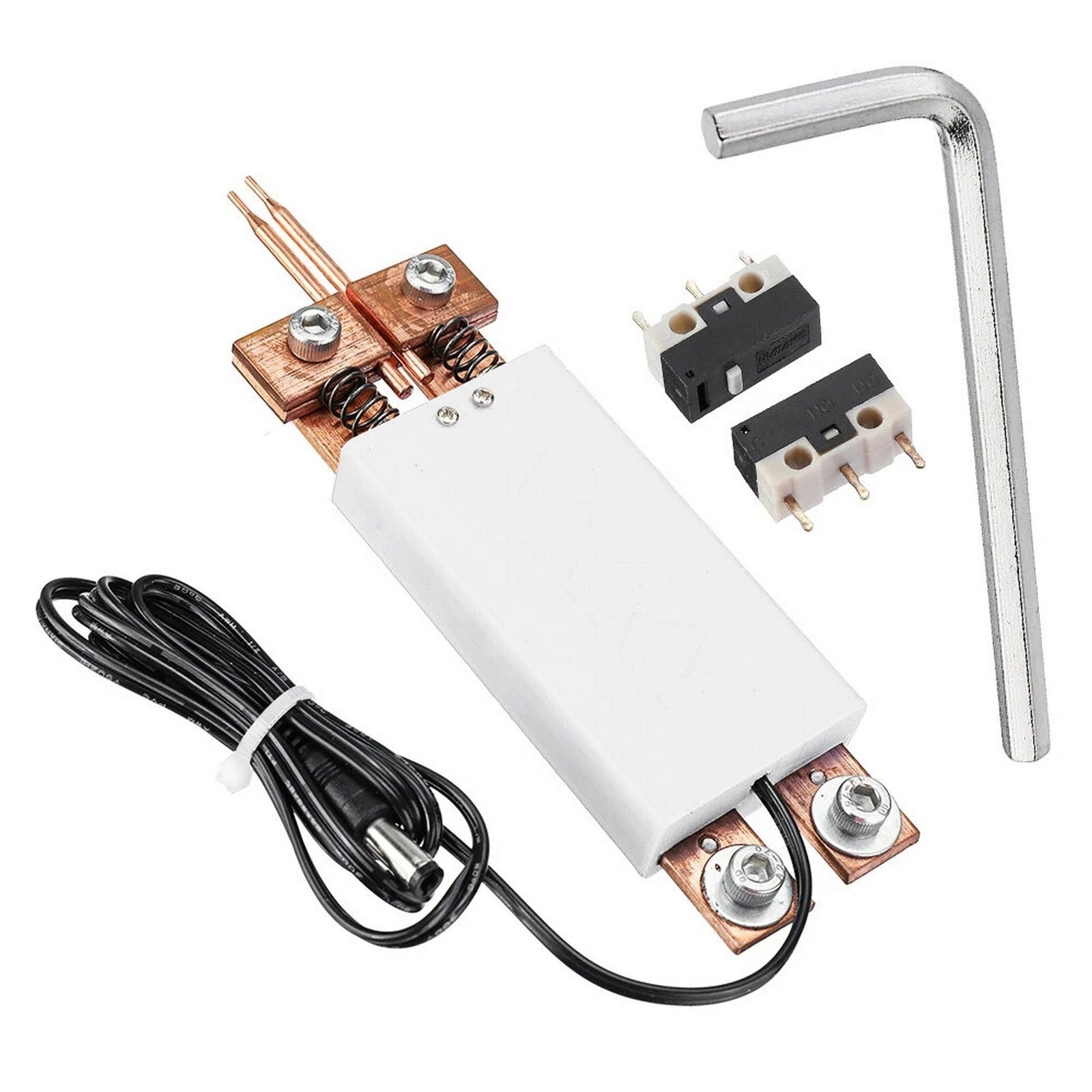 Integrated Hand-held Spot Welding Pen Built-in Switch Automatic Trigger Spot Welding Machine One-hand Operation Welding Pen Tool: White