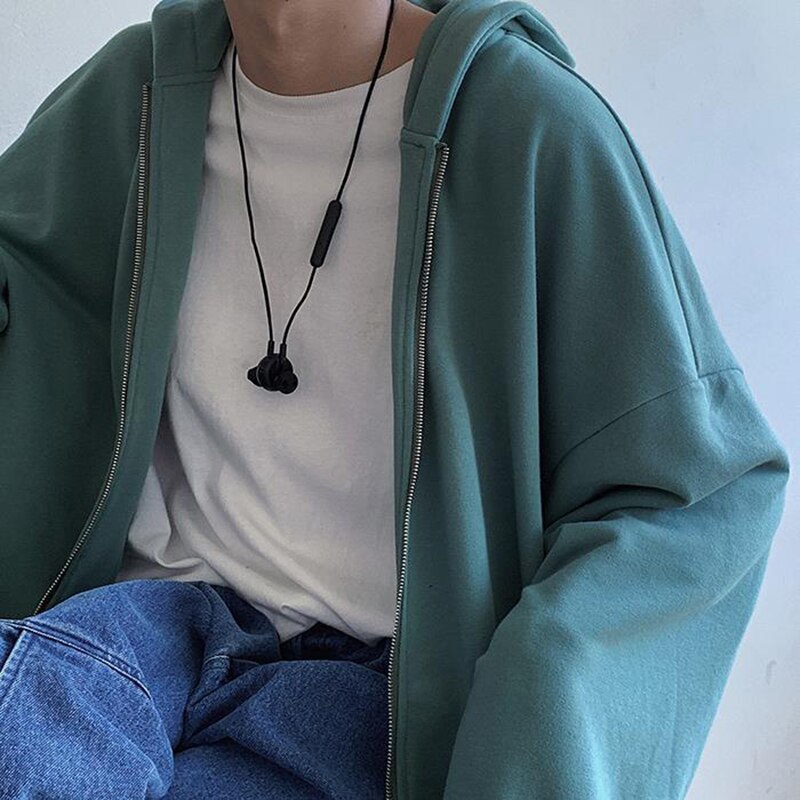 Rits oversized hoodie heren harajuku hoodie trui shirt japanse streetwear hiphop los casual herfst