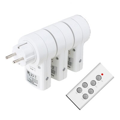 Universele EU Stopcontact RF 433mhz Draadloze Afstandsbediening Smart Socket Plug Compatibel Broadlink RM Pro Voor Indoor thuis: EU 1 TX to 3 RX