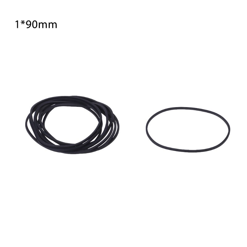 10 Uds coche correas planas de Cassette de DVD grabadora de cinta giratoria de la correa de cinta de Cassette de 1mm: I