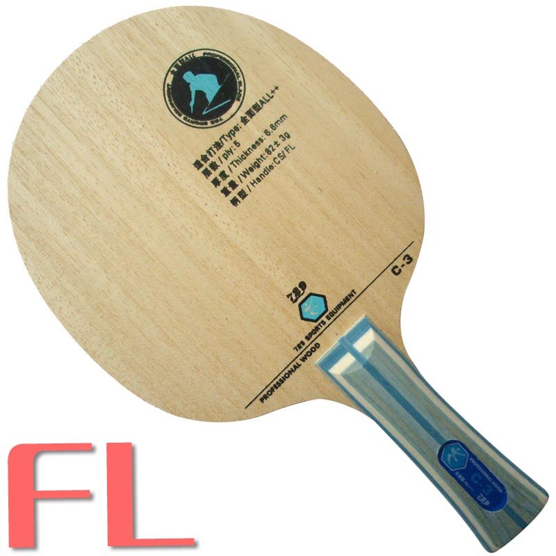 C-3-tenis de mesa, 3 hojas para tenis de mesa, ping-pong, C3 C, 729: FL  long handle