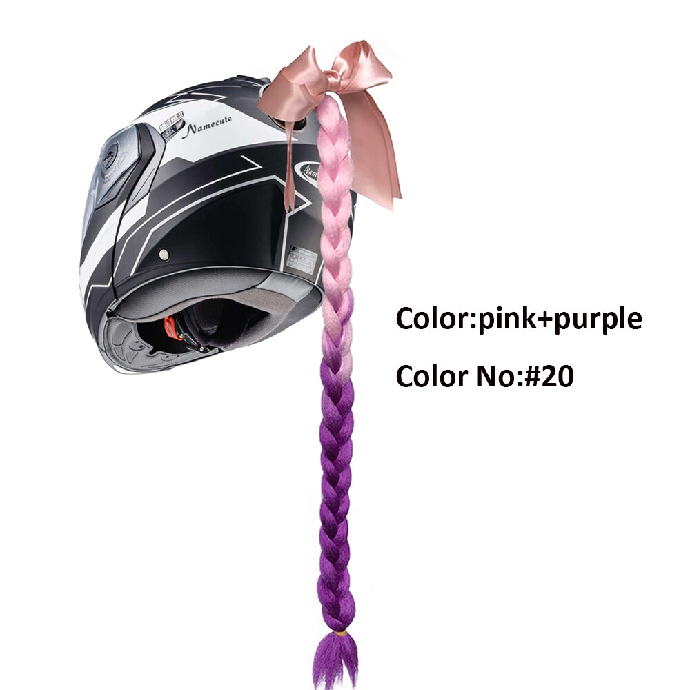 Helmet Braid Motorcycle Motorbike Woman Helmet Braids Twist Sucker Braids for Helmet: 4