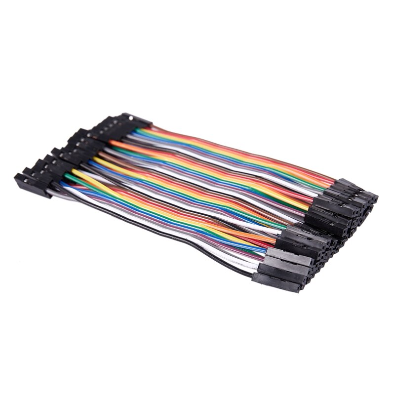 10Cm 2.54Mm Vrouwelijke Aan Vrouwelijke Dupont Wire Jumper Kabel Voor Arduino Broodplank