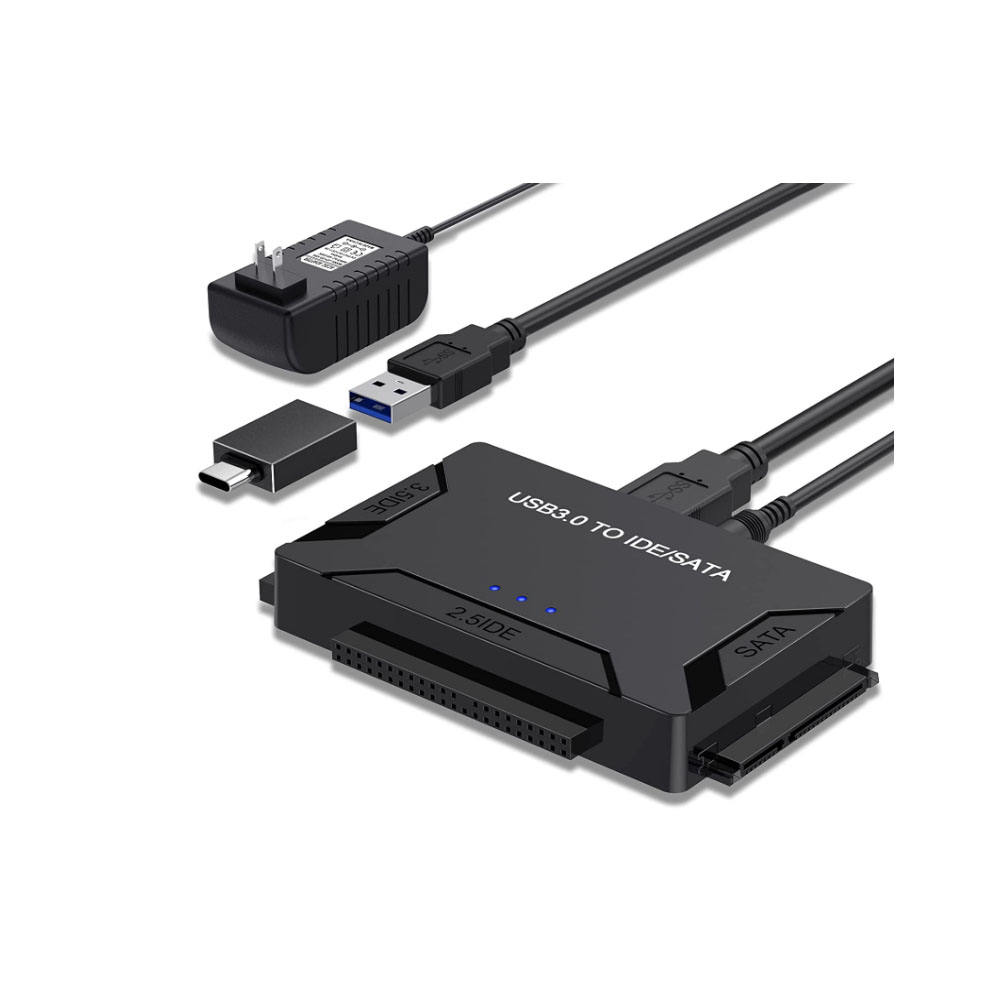 Universal SATA/IDE to USB 3.0 Adapter Hard Drive Reader for 2.5 3.5-Inch IDE And SATA External HDD/SSD Hard Drive Adapter