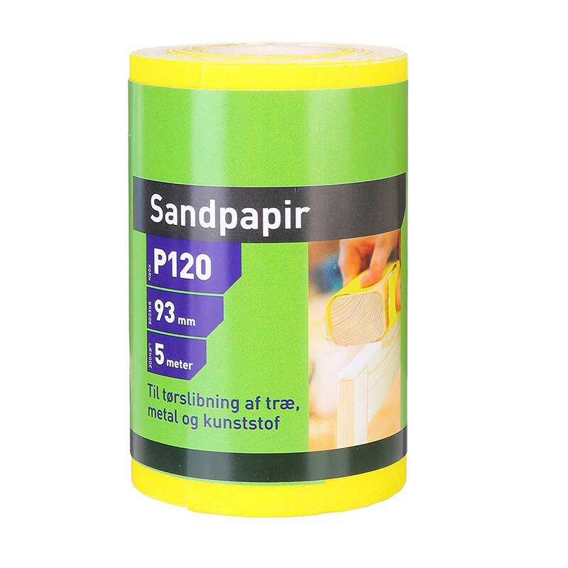 Grit 40 60 80 120 180 5M Fast Sandpaper 1pc Yellow Aluminium Oxide Sanding Roll Woodwork Metalwork Hand Abrasive Tool: p120