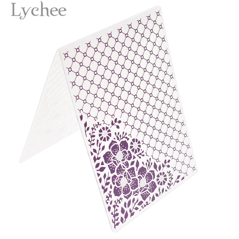 Lychee Leven Bladeren Dot Huis Gebogen Plastic Embossing Map Voor Scrapbooking Diy Album Plastic Sjabloon Stempel Kaart Maken: 8