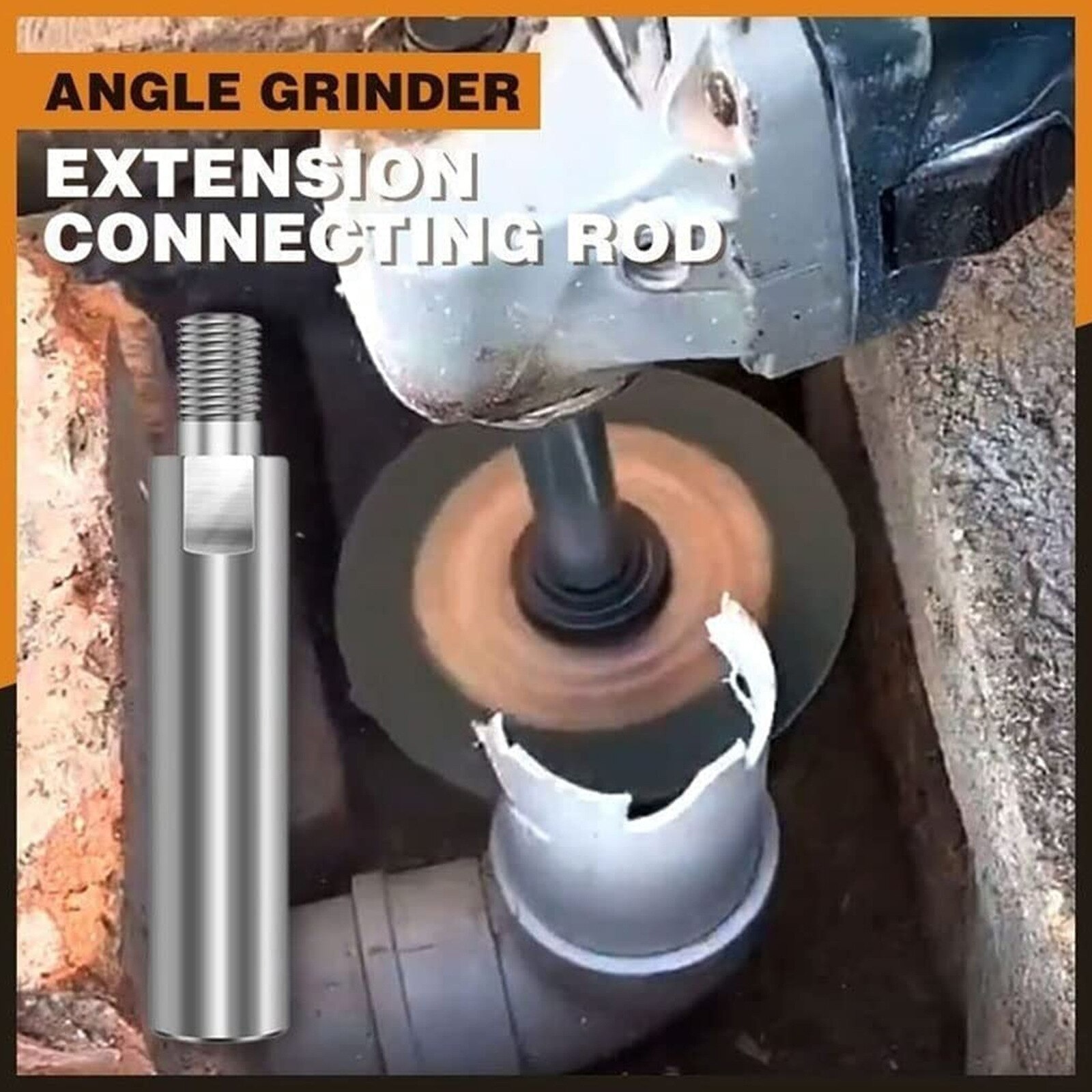 M10 M14 Gewinde Adapter Verlängerung Stange 65-115mm Winkel Schleifer Verlängerung Pleuel Schleifen Verbindung Energie Werkzeug