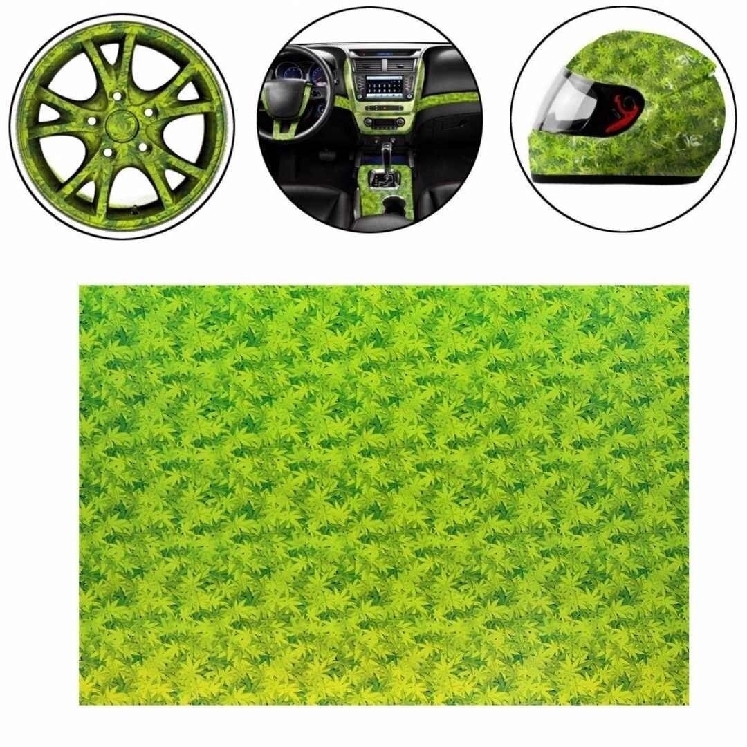 Green Leaves Hydrographic Film Water Transfer Printing Film Hydro Dip Film 50cmX200cm