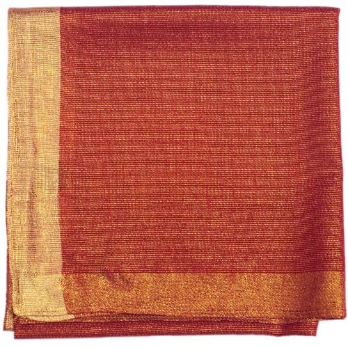 Moslim hoofddoek effen gouden lurex vierkante sjaal islamitische hoofdbedekking voor vrouwen dame hijab zacht 90 x 90 cm: 8