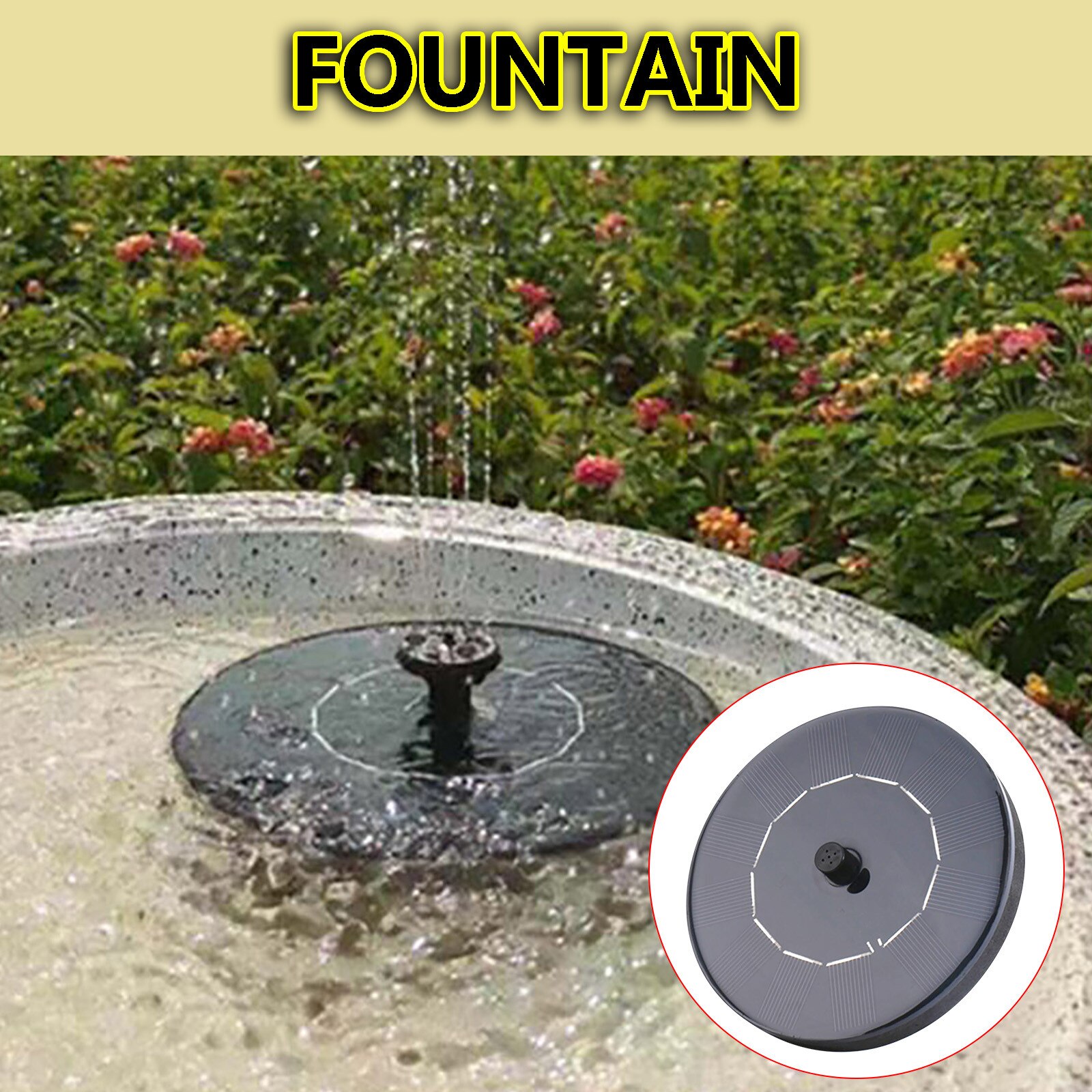 Solar Energy Fountains Floating Outdoor Decoration... – Grandado