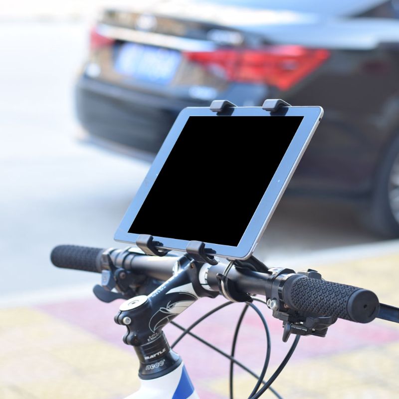 Universele 7-12 Inch Verstelbare Microfoon Muziek Motorcycle Fiets Mount Stand Houder Voor Ipad Galaxy Tab 7-12 Inch Tablet