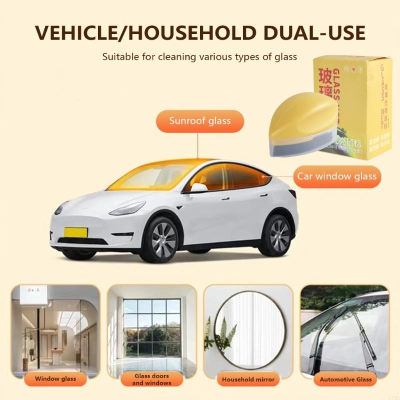 37MA Pulizia del vetro auto Lucidatura Cura Automotive Parabrezza Rimozione della pellicola olio Mouse Spazzola per