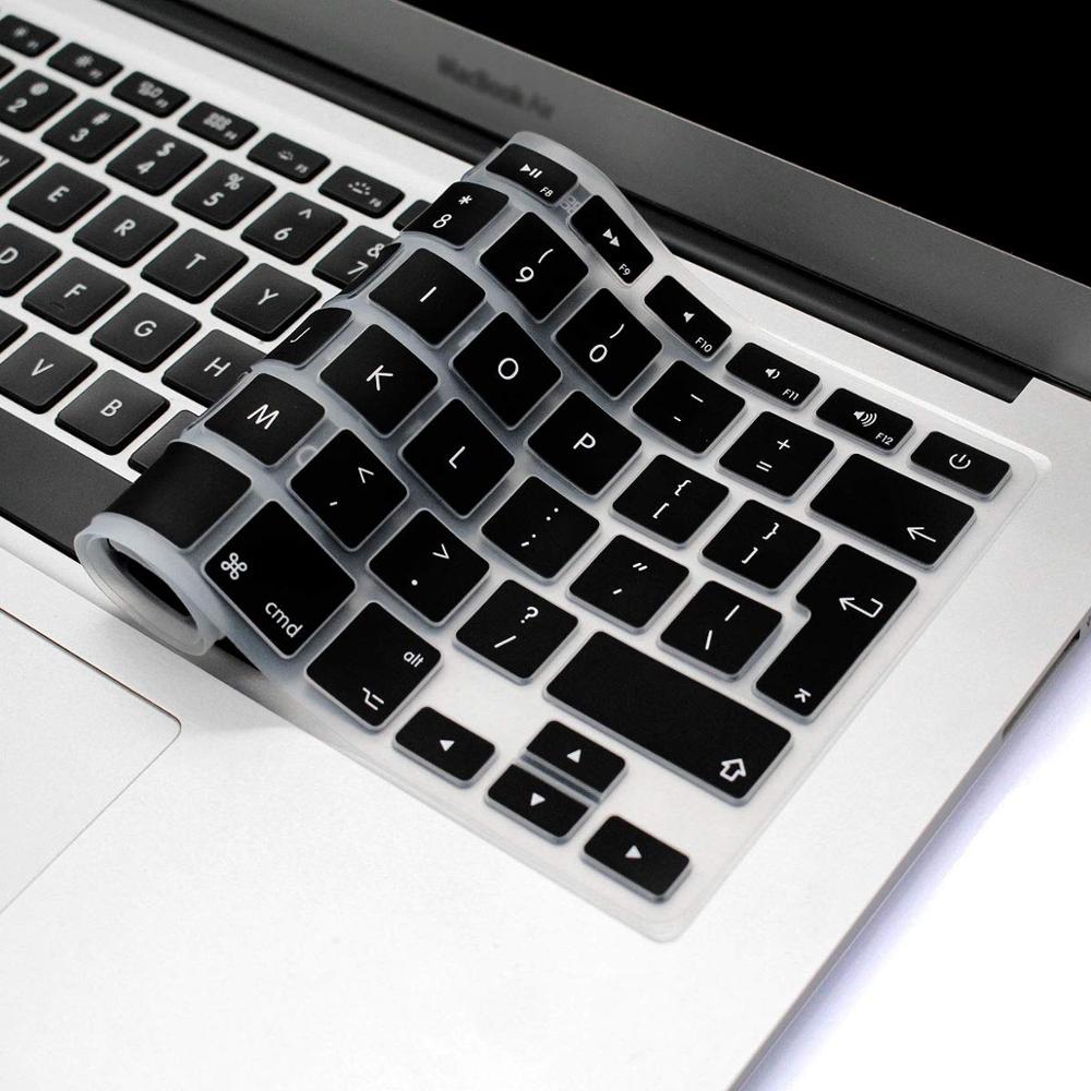 Eu layout engelsk tastatur cover silikone skin til macbook pro 13 " 15 " 17 " (med eller uden retina display) og macbook air 13 "