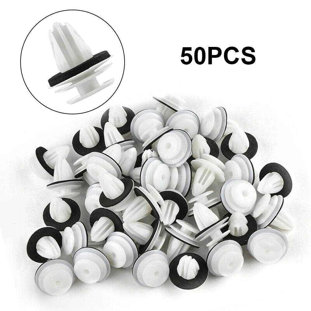 Guardabarros de parachoques automático, Clip de sujeción automotriz, accesorios generales para coche, Panel de puerta Interior, Clips de sujeción embellecedores de tarjeta, 50 piezas