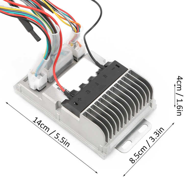 Electric Bike Motor Brushless Controller 34V/48V Electric Bike Controller Box Heat Dissipation for Electric Bike