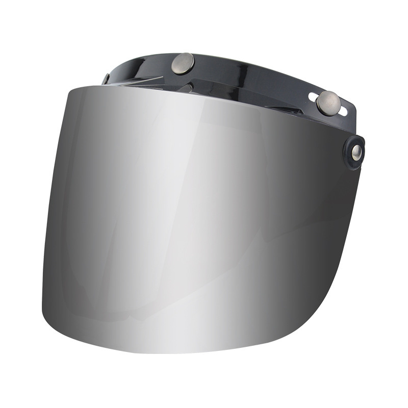 Motorcykelhjälmslins cykelmask antiuv avtagbar vindtät 3-- snäpps cykelvisir linsskydd cykelhjälmar uppfällbara nedfällbara: Lavendel-