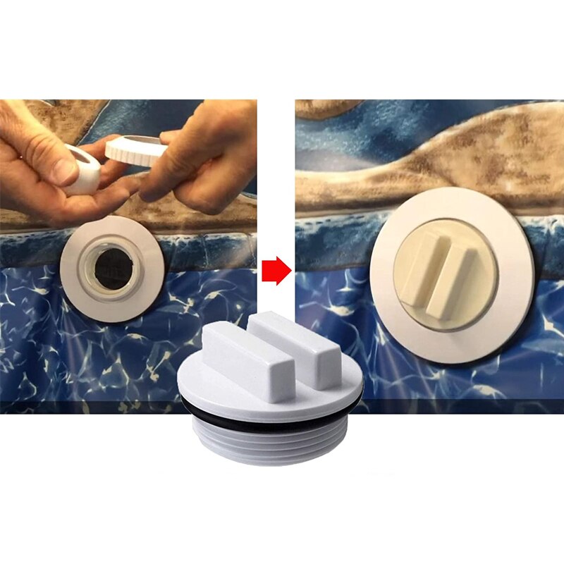 1.5in Schroefdraad Zwembad Spa Terugkeer Lijn Winterizing Plug Filter Afvoer Plug Met O-Ring Voor Winterizing Zwembaden Zwembad tool