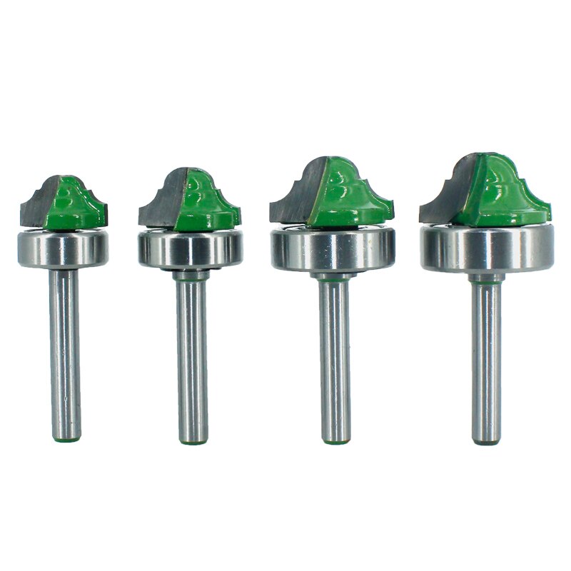 LAVIE-broca de rodamiento de línea de madera, cortador de fresado para tallado de madera, 6,35mm, vástago doble, Ogee romano, 1 ud., MC01180