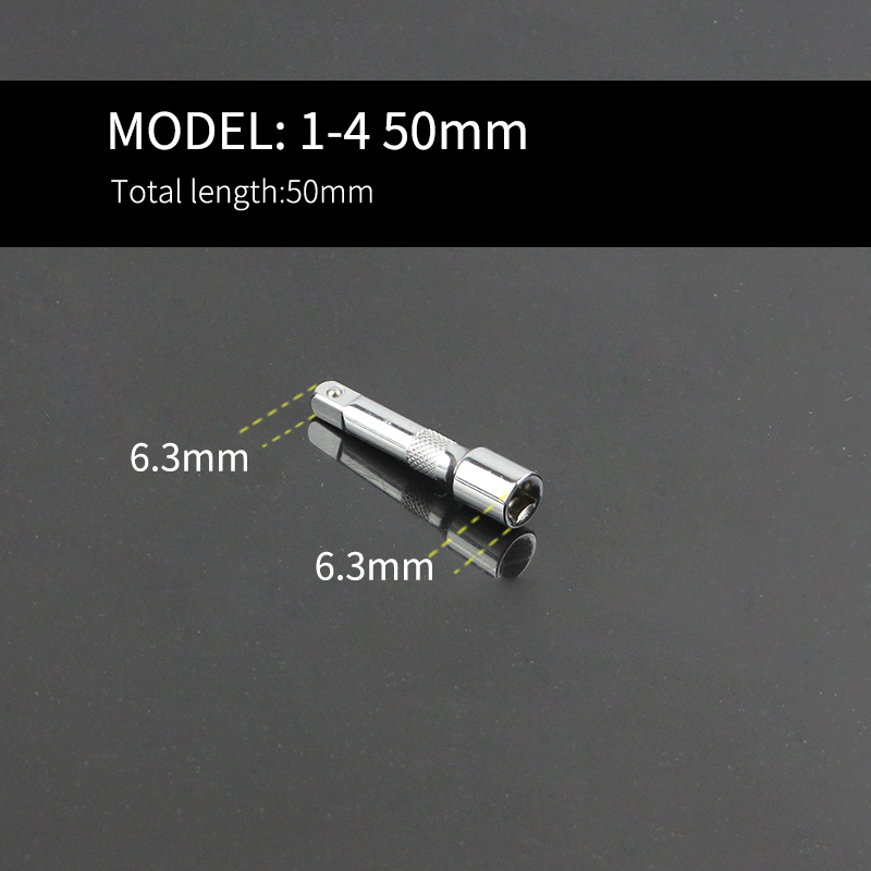 Socket ratchet wrench extension bar 1/4" 3/8" 1/2" crv 50/75/100/125/150/250mm long bar: 1-4 50mm