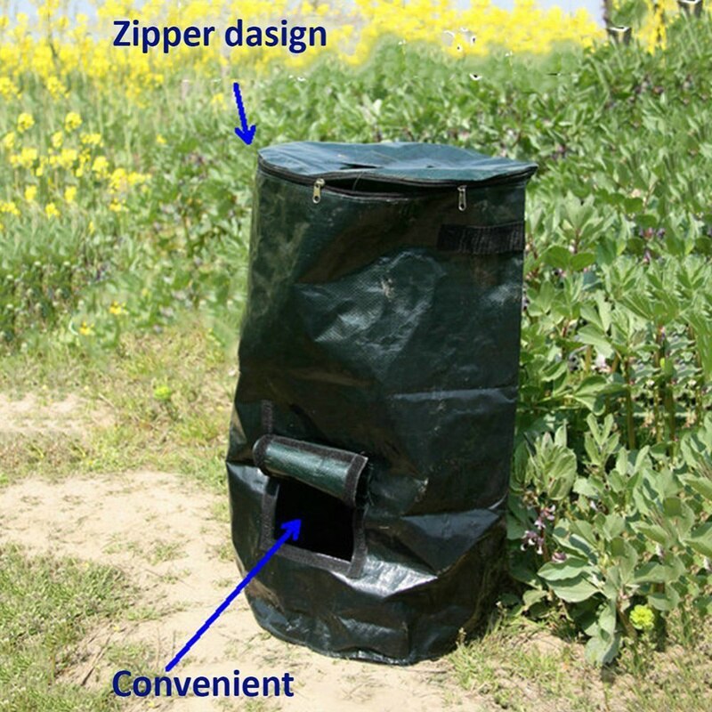 2 størrelser madaffald vask kompost organisk affald have miljø pe pose klud planter køkken organisk pose køkken kompost