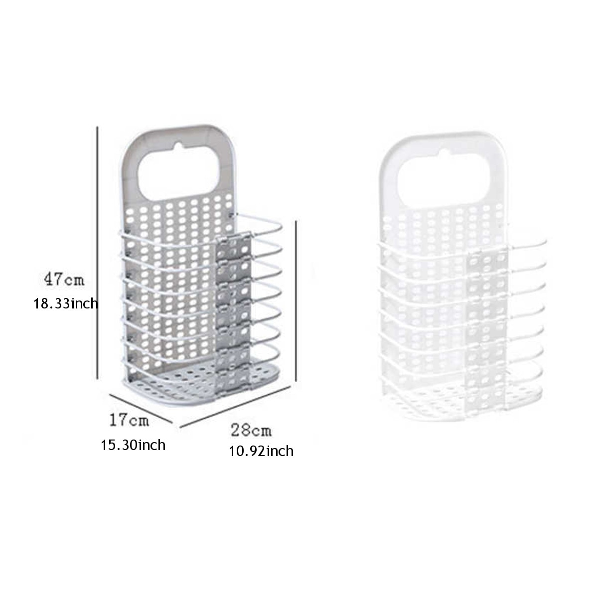 Buy 1 Get 1 Free Wall Hanging Laundry Organizer Basket Dirty Laundry Hamper Collapsible Home Laundry Basket Household Supplies