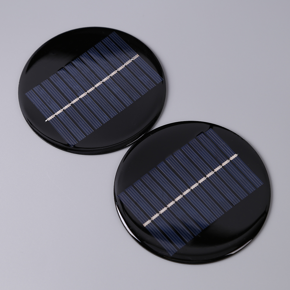 Panneau solaire rond 6V 0.8W 100mm, Module de voyage extérieur, chargeur solaire pour bricolage, projets d&#39;éclairage solaire, alimentation spéciale