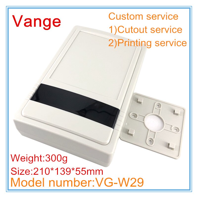1pcs/lot wall-mounted enclosure junction box 210*139*55mm ABS plastic instrument housing for access control product