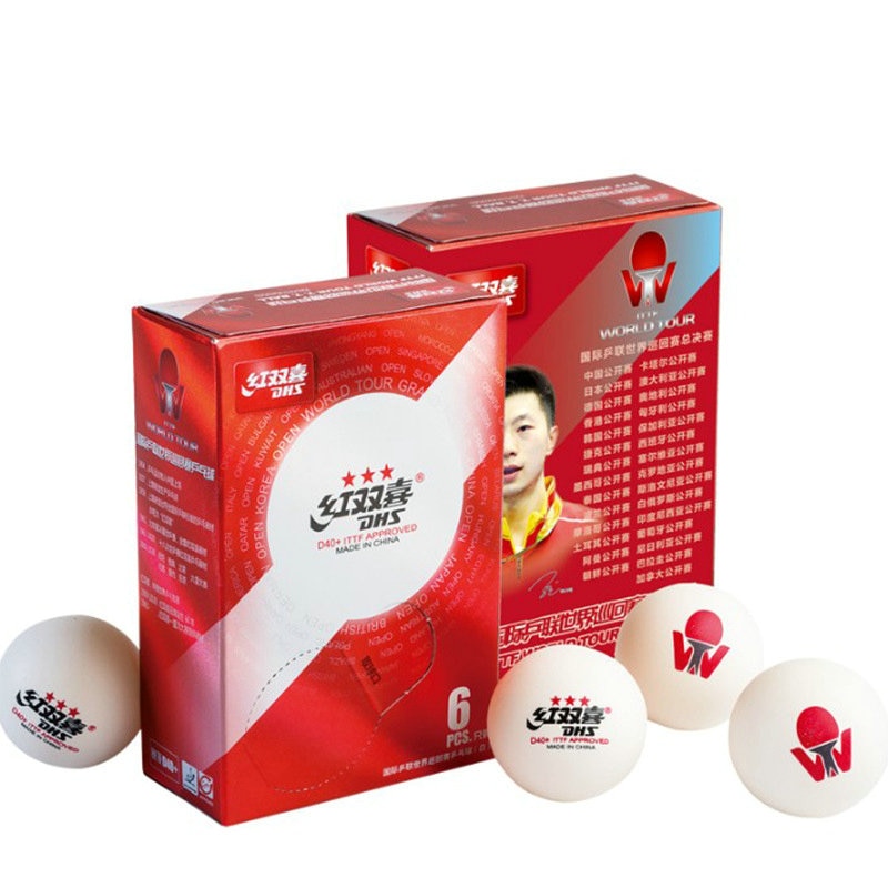 6 Stks/doos 3 Ster D40 + Seamed Tafeltennis Ballen Nieuw Materiaal Abs Plastic Ping Pong Ballen Voor Tafeltennis world Tour Game