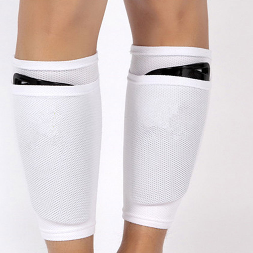 1 Pair Sports Soccer Guard Pad Sleeve Sock Leg Support Safety Breathable Training Shin Sleeves Calf Guards Protection Adjustable