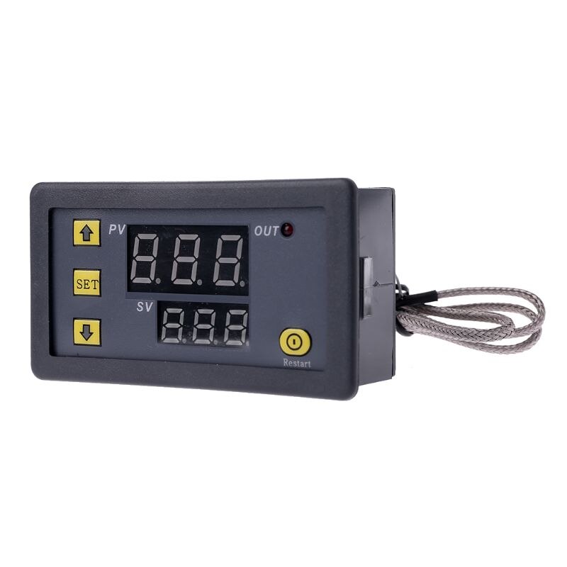Digital temperaturregulator  -60 ~ 500 ℃ k-type  m6 sonde termoelement sensor integreret termostat