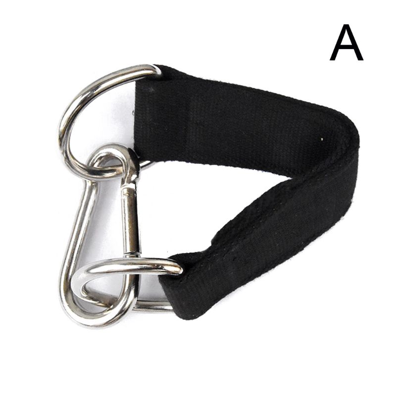 Heavy duty sele remmar fitness pull up bar hängande benhöjare med stål d-ring träning träning gym utrustning remmar fitness: A
