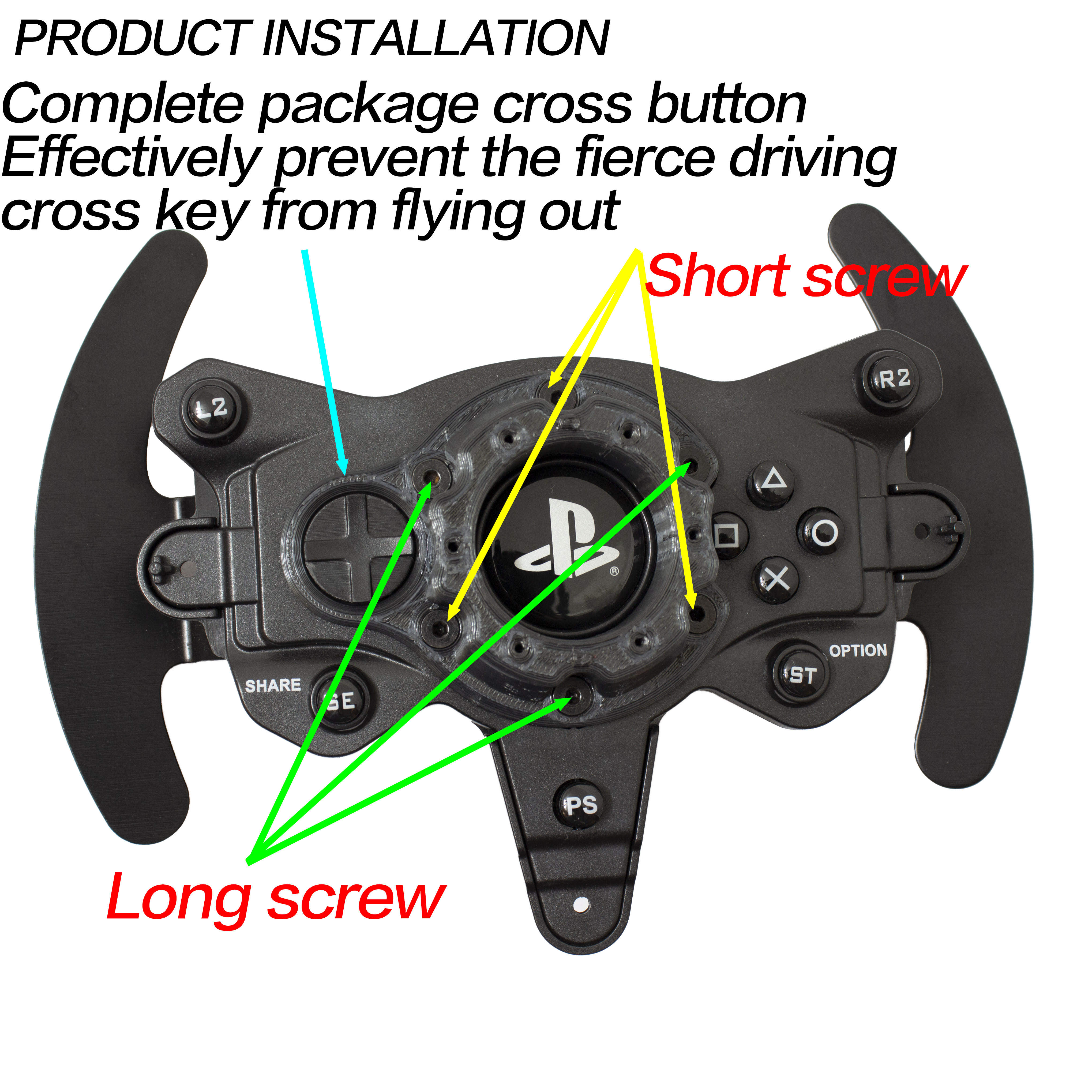 【Podtig】thrustmaster T300 Stuurwiel Adapter Simracing Pcd 70 Of 75 Sim Racing Th8a 100% Infill Paddle Shifter Adapter Mod