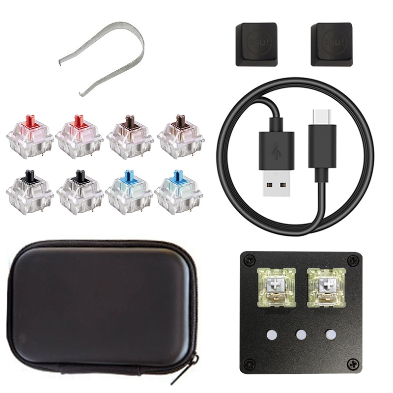 HFSECURITY DIY OSU! Keyboard V4 For Windows 5 Key Gaming Keyboard USB 2.0 RGB Cherry MX Mechanical Keyboard Swap keyboard