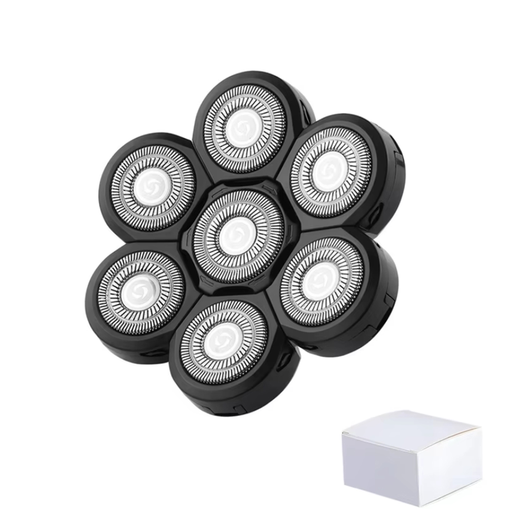 Replaceable 3D 4D 5D 6D 7D 8D 9D Electric Shaver Heads | Nose Trimmer, Hair Clipper & Facial Massage Heads: green