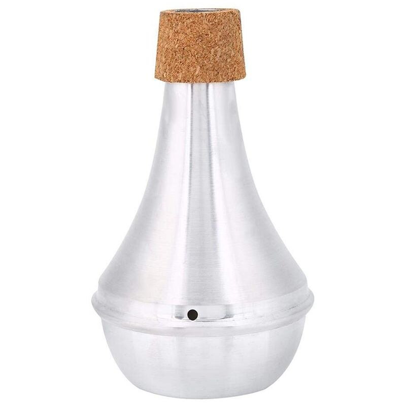Trompet fluisterdemper, lichtgewicht aluminiumlegering oefendemper muziekinstrument onderdeel accessoire: Default Title