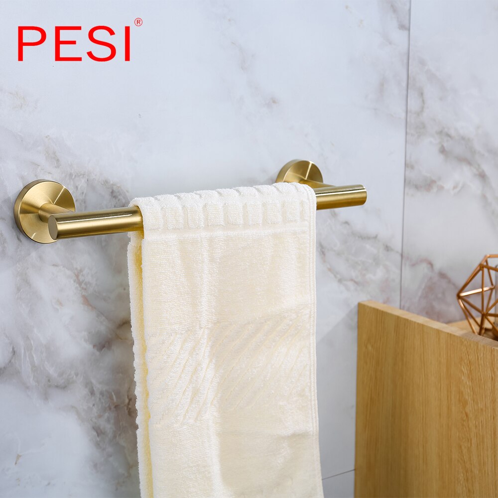 Złoto szczotkowane akcesoria łazienkowe zestaw uchwytów wieszak na ręczniki wieszak na papier toaletowy wieszak na ręczniki wieszak ścienny ze stali nierdzewnej.